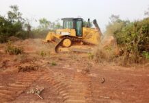 Des travaux d’ouverture de voies en cours à Gbéléban